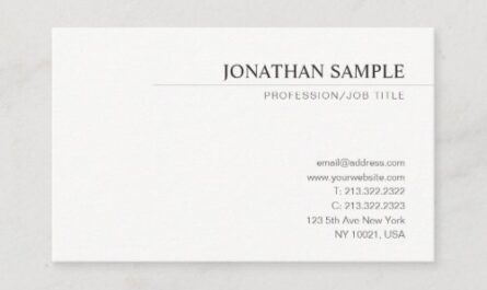 Professional Modern Elegant Simple Design Template Business Card