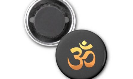 Yoga Om Mantra Symbol Asana Relax Meditation Magnet