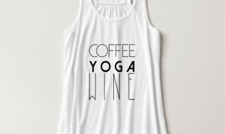 Coffee Yoga Wine | Chic Typography Tank Top