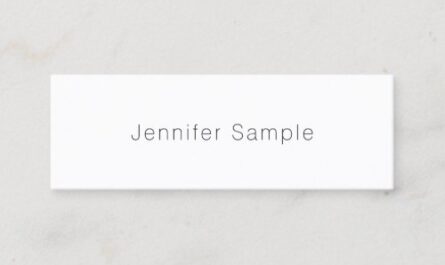 Elegant Simple Design Modern Minimalist Template Mini Business Card