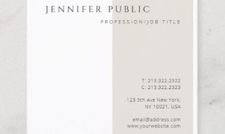 Elegant Simple Modern Minimalist Chic Template Square Business Card