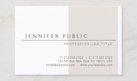 Modern Minimalist Template Elegant Simple Design Business Card