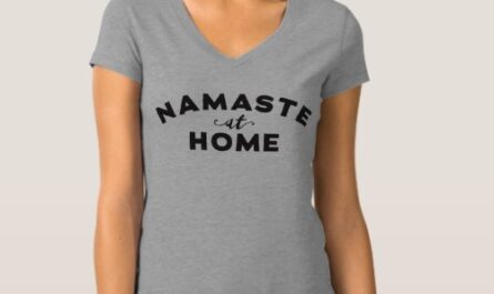 Namaste At Home T-Shirt – Funny Yoga Shirt