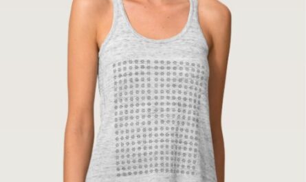 Snowflake Heather Gray Racer Back Top