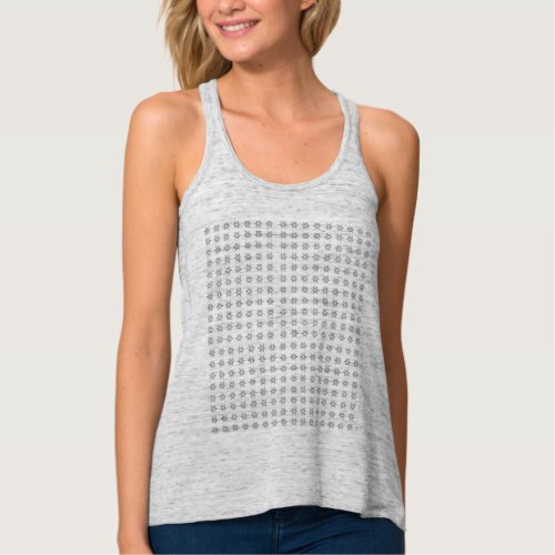 Snowflake Heather Gray Racer Back Top