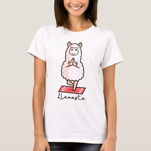 Yoga Llama – Llamaste T-Shirt