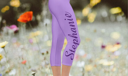 CHOOSE YOUR COLOR or purple, name, yoga Capri Legg