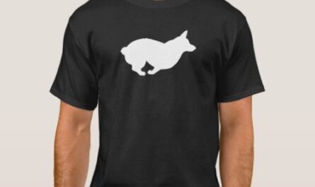 Corgi Running Silhouette Profile Corgi Owners T-Shirt