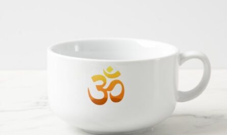 Custom Yoga Om Mantra Symbol Meditation Soup Mug