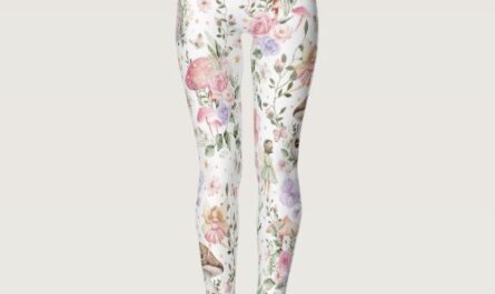 Girly Floral Fairy Enchanted Forest Leggings