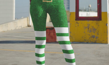 Lucky Green Glitter Leprechaun St. Patrick's Day Leggings