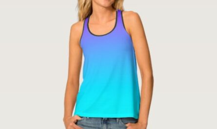 Purple, Blue & Teal Color Blend Yoga or Tank top