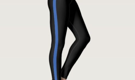 Thin Blue Line Police Monogram Initial Leggings