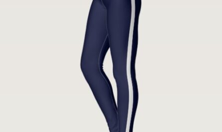 Dark Blue White Stripe Leggings