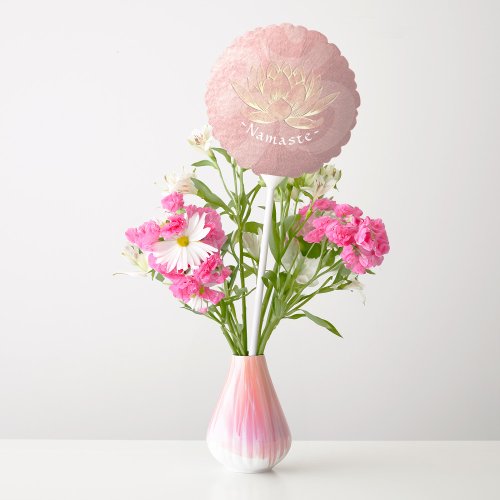 Rose Gold Lotus Yoga Studio Meditation Instructor Balloon