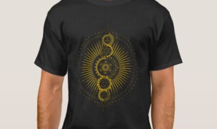 Sacred Geometry Metatron's Cube Gold Transcendence T-Shirt