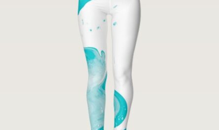 Watercolor Swirl Pattern leggings