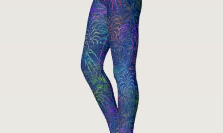 Fireworks 4th of July Colorful Summer Cute Pattern Leggings