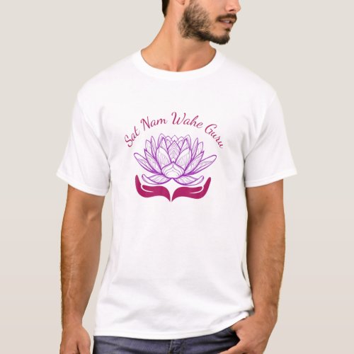 Kundalini Yoga Lotus Sat Nam Wahe Guru T-Shirt