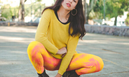 Pink And Yellow Tie Dye   Leggings