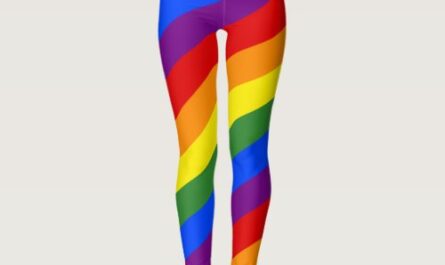 Diagonal Rainbow Stripes LGBT Pride Leggings