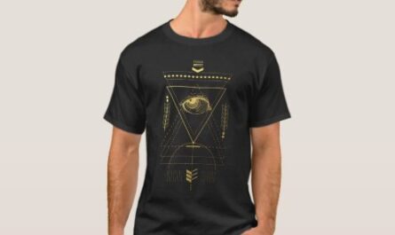 Golden Sacred Geometry Graphic Men's  T-Shirt