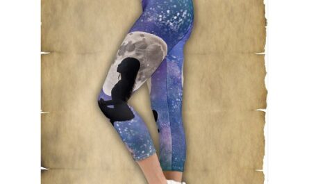 Harmony's Lunar Serenity: Daughter of the Mystic Capri Leggings