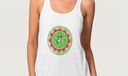 Heart Chakra Women's Slim Fit Racerback Tank Top