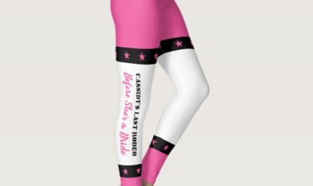 Her Last Ride Disco Cowgirl Bachelorette Party Leggings