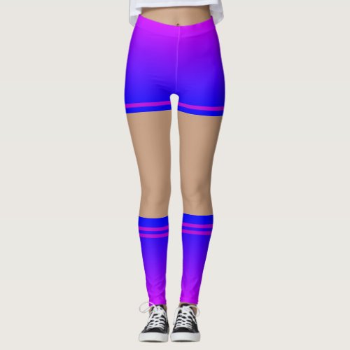 Polar Lights Leggings Faux Shorts Socks Your Color
