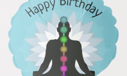 Seven Chakras Yoga Design Balloon