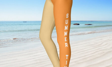 Summer Time Beach Time Named Leggings
