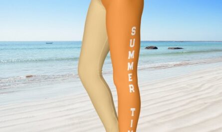 Summer Time Beach Time Sporty Named Leggings