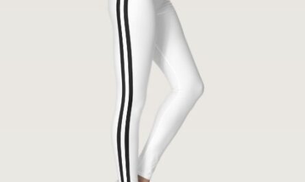 Black Side Stripe White Leggings – Your Colors