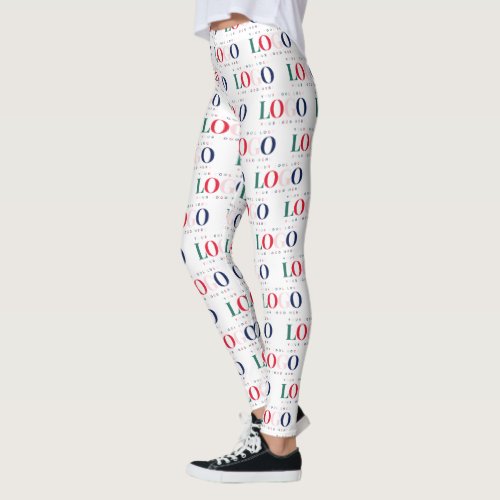 Custom Business Rectangle Logo Colorful Corporate  Leggings
