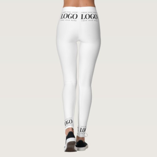 Custom Your Rectangle Business Company Logo Here  Leggings