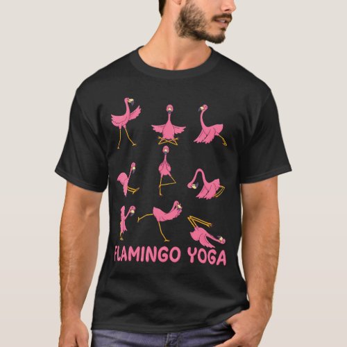 Flamingo Yoga Flamingo Yoga Pose Meditation T-Shirt