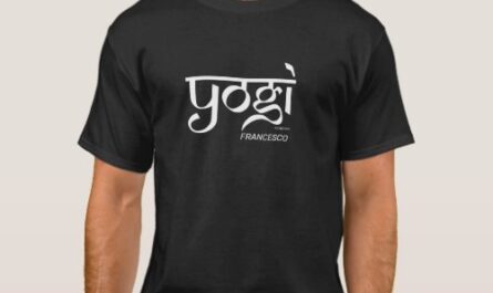 Funny Yoga Men's T-shirt Yogi Black