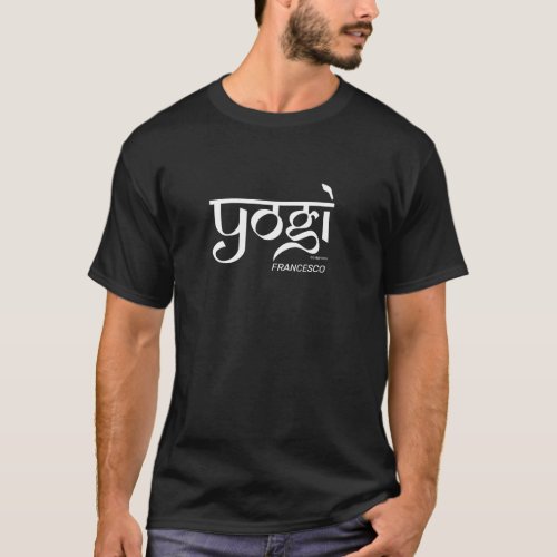 Funny Yoga Men's T-shirt Yogi Black