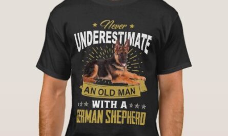Never Underestimate An Old Man German Shepherd Dog T-Shirt