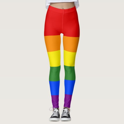 Rainbow Stripes LGBT Pride Leggings