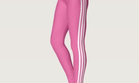 Side Stripe Pink Leggings with Custom Colors
