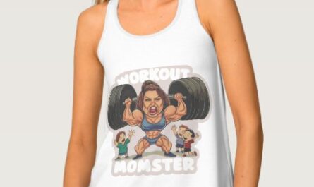 Workout Momster Funny Fitness Mom Funny Gym yoga e Tank Top