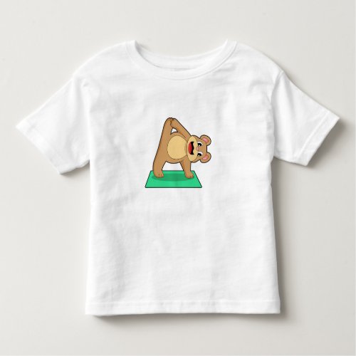 Bear at Yoga Fitness Toddler T-shirt