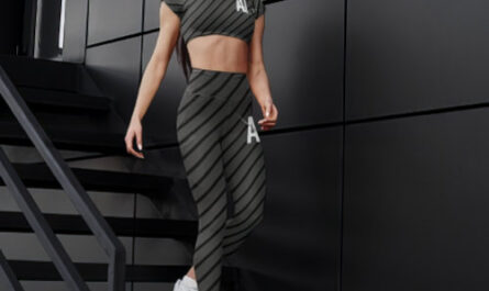 Black lines, modern design. leggings