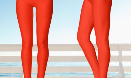 Bold Scarlet Red Yoga Leggings