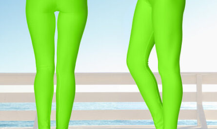 Fluorescent Neon Lime Green Yoga Leggings