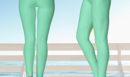 Mint Green Pastel Yoga Leggings
