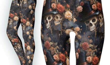 Vintage Gothic Lovers Floral Romantic Skeleton Leggings