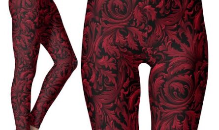 Vintage Gothic Pattern Leggings – Gothic Nostalgia